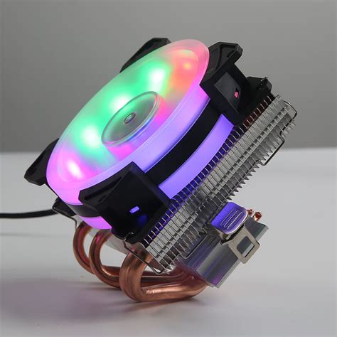 cpu风扇 电脑散热器 AMD英特尔通用 铜色 带灯 发光 AVC同款-阿里巴巴