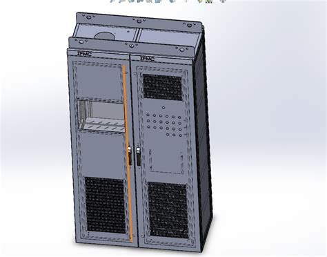 GGD网络机柜2200-600-600 3D模型图纸 Solidworks设计 – KerYi.net