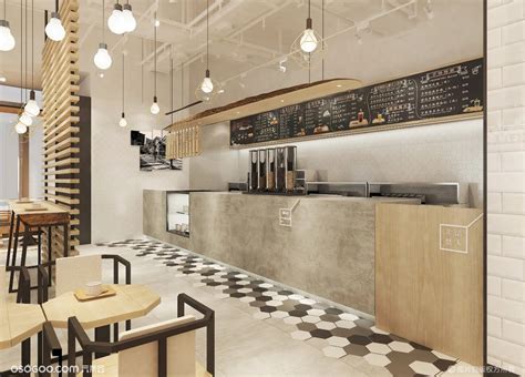 极简 复古风咖啡店设计|设计-元素谷(OSOGOO)