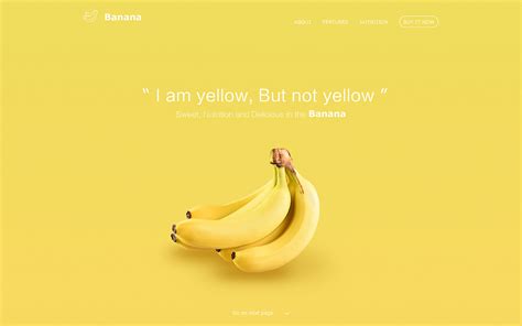 香蕉概念网页设计|网页|企业官网|_庸人自扰_ - 原创作品 - 站酷 (ZCOOL)