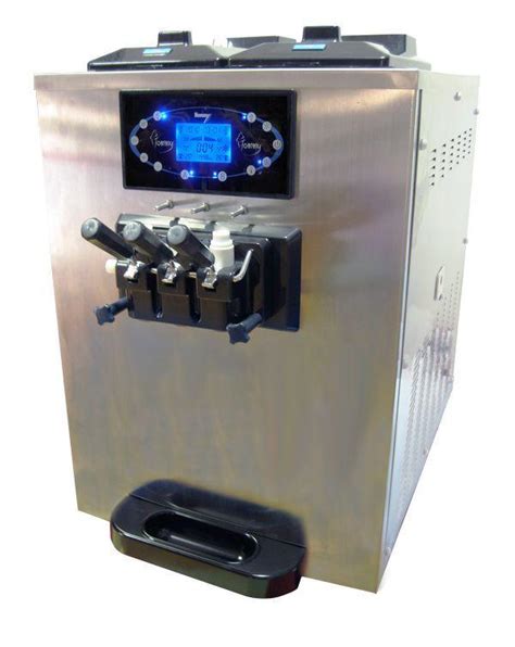 卓富商用冰淇淋机甜筒机三色冰激凌机Ice creammachine雪糕机110V-阿里巴巴