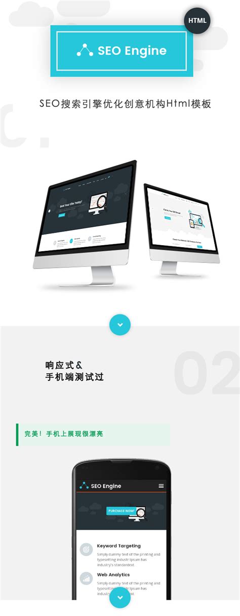 SEO服务网络推广公司官网HTML模板|SEOEngine