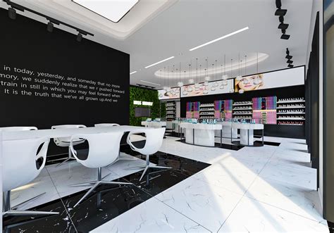 化妆品店设计案例 - 商业空间 - 装饰设计景观设计设计作品案例
