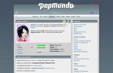Popmundo online game | Online Games Bay