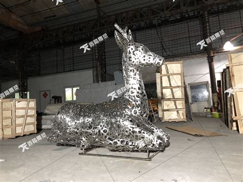 不锈钢动物园林仙鹤雕塑 -宏通雕塑