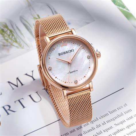 罗西尼(ROSSINI)手表 传承系列 商务风格 皮带机械 女士腕表5566T01D_罗西尼
