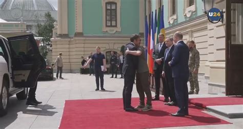 泽连斯基会见到访的德法意三国领导人，俄：希望能让乌总统认清现实