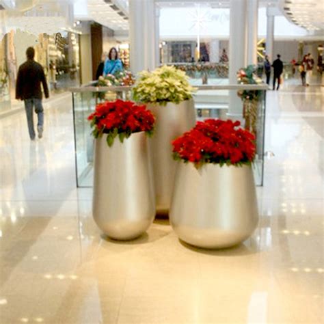 阿尔玛花瓶户外玻璃钢菱形花盆组合商场定制创意大花瓶摆件客厅插花现代简约