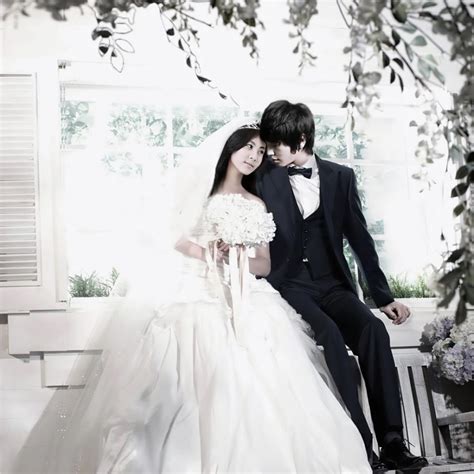 《我们结婚了》“红薯夫妇”少女时代徐贤和CNBlue郑容和 婚纱摄影（组图） : KpopStarz娱乐