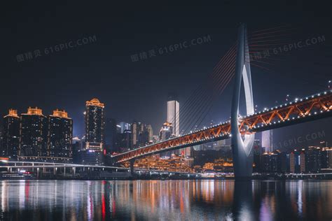 重庆千厮门嘉陵江大桥夜景摄影jpg图片免费下载_编号vjeh74l71_图精灵