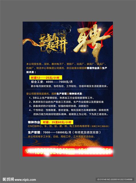 清新招聘简章模板CDR素材免费下载_红动中国