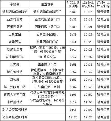 北京公交驾校14,16路班车运营路线及时间调整的通知！-新闻资讯-公交驾校