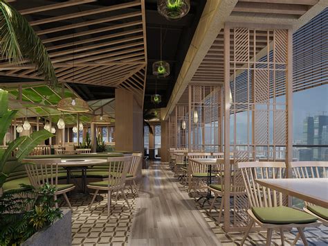 成都餐厅设计丨南椰尚味餐厅设计案例分享 ！_成都餐厅创意设计-站酷ZCOOL