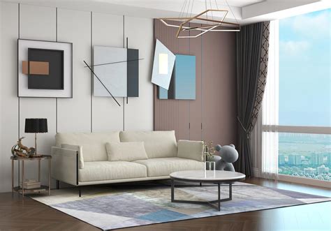 L型既商务又休闲的客厅组合沙发，CBD品牌布沙发 - CBD沙发 - 九正建材网