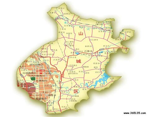 鹤壁市山城区行政区划图 - 中国旅游资讯网365135.COM