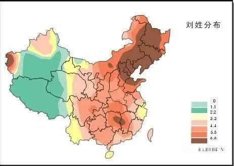 中国姓氏分布图曝光 大家都来看看自己的根在哪里？_手机凤凰网
