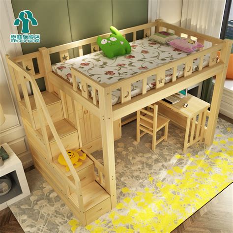 特价 实木高低床 上床下桌组合床 多功能组合床 儿童组合床-阿里巴巴