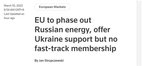 快讯！欧盟今天召开领导人峰会，外媒：不太可能给予乌克兰欧盟候选国地位