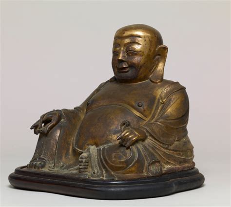明 弥勒佛铜造像(左侧) 日本东京国立博物馆藏-古玩图集网