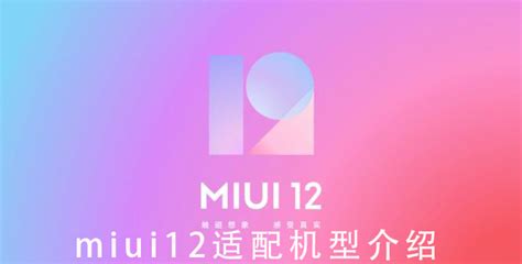 小米miui12.5支持机型_miui12.5支持哪些机型-排行榜