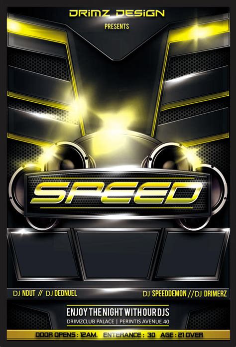 汽车俱乐部派对海报 - NicePSD 优质设计素材下载站