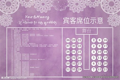 结婚酒席座位表 一表一目了然 - 中国婚博会官网