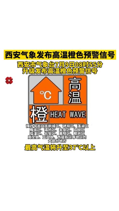 西安气象发布高温橙色预警信号_腾讯视频
