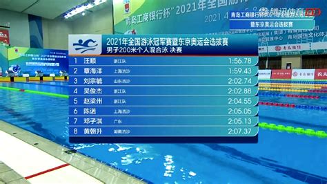 喜讯！汪顺在全国游泳冠军赛200米个人混合泳比赛中勇夺个人第三金