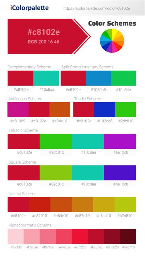 Pantone 186 C - Hex Color Conversion - Color Schemes - Color Shades ...