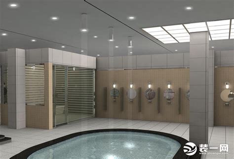 大众浴池淋浴间装修设计图片_装信通网效果图