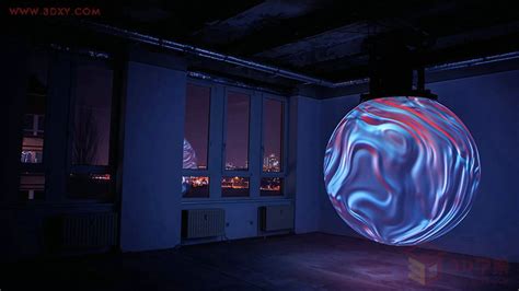【装置灵感】虚无缥缈的360度球体投影雕塑装置3Dmax教程