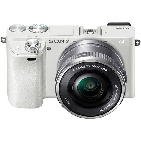 索尼（SONY）ILCE-6000L APS-C微单数码相机标准套装 白色（约2430万有效像素 E PZ 16-50mm镜头 a6000 ...