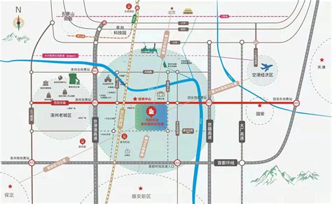 涿州地铁规划图,轻轨,2020_大山谷图库