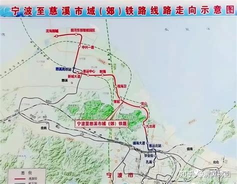 宁波至慈溪铁路线路图披露 | 北端预留延伸至前湾新区的条件，终于杭州湾站！ - 知乎