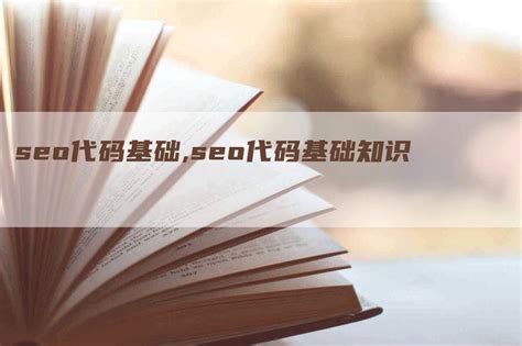 seo代码基础,seo代码基础知识-百科词条编辑网