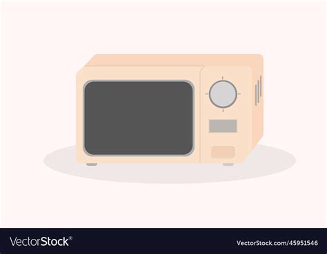 Microwave for kitchen pink color kitchen Vector Image
