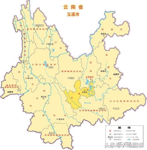 云南省玉溪市旅游地图 - 玉溪市地图 - 地理教师网