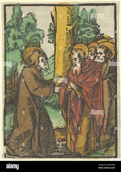 Christ Teaching the Disciples, 1, from Das Plenarium 1517 Hans Schäufelein German. Christ ...
