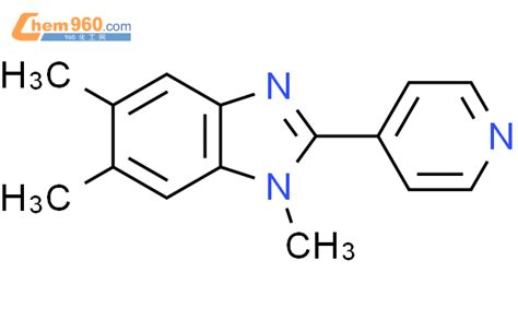 64263-01-0,1H-Benzimidazole, 1,5,6-trimethyl-2-(4-pyridinyl)-化学式、结构式、分子 ...
