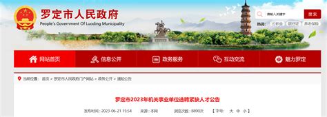 2023年广东省云浮罗定市机关事业单位选聘30人公告