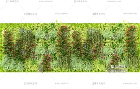 植物墙绿植墙3d模型下载-【集简空间】「每日更新」