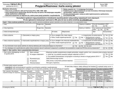 IRS Form 13614-C (PL) - Fill Out, Sign Online and Download Fillable PDF ...