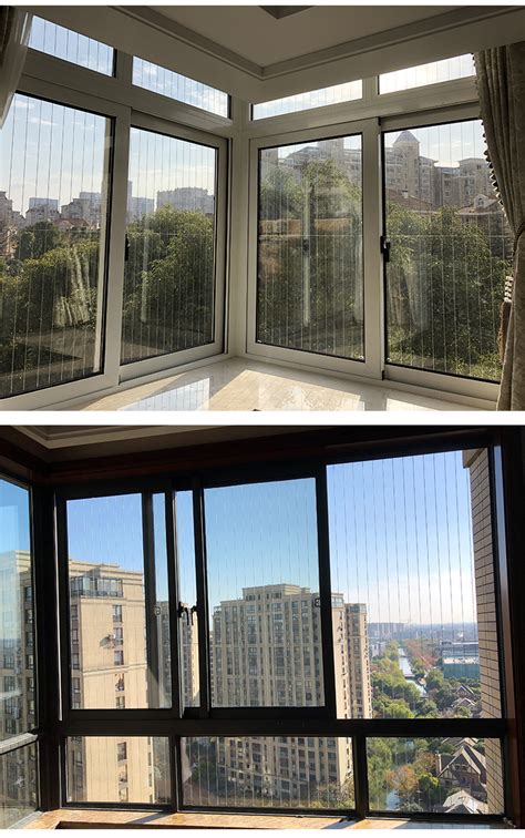 金钢纱网防护窗系列 高层窗户防护窗 复合防盗窗 - 英伦风尚 - 九正建材网