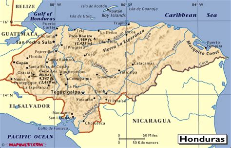 洪都拉斯地图 - 最专业的签证团队