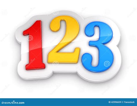 123 numbers stock illustration. Image of shinny, blue - 11701347