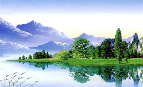 赞美山水画的句子,怎么一幅山水画,一山一水一风景的诗句_大山谷图库