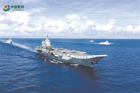 中国海军山东舰航母编队实战化训练影像