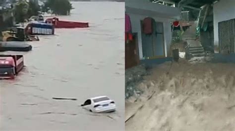 回顾重庆历年洪水：1981年磁器口街道被淹，最高水位超过一层房屋
