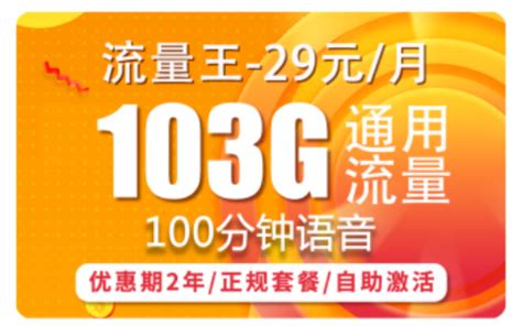 畅享流量王59元套餐介绍 含200G通用流量+200分钟通话 - 卡名网