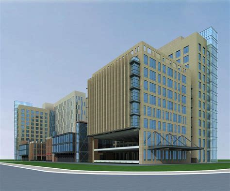 现代 政府 行政中心 办公楼 综合楼 11173su模型下载-光辉城市